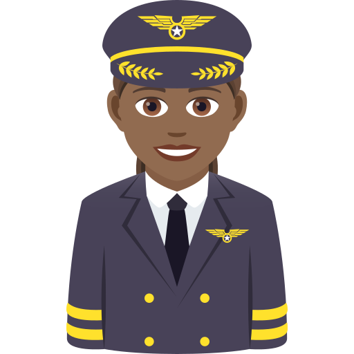 Pilotin: Mitteldunkle Hautfarbe