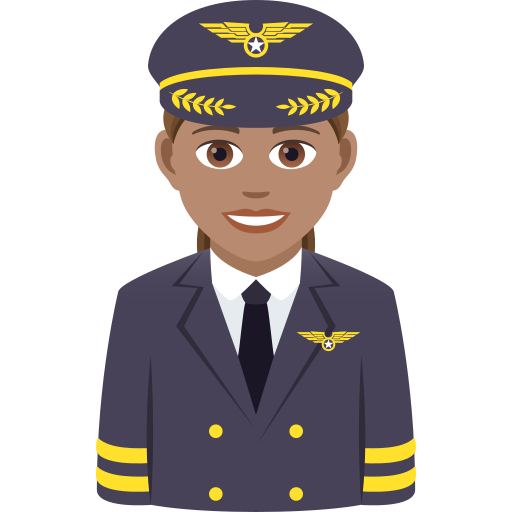 Pilotin: Mittlere Hautfarbe