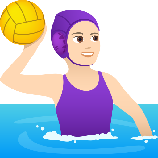 Wasserballspielerin: Helle Hautfarbe
