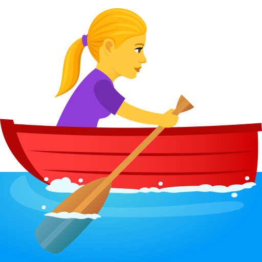 Frau Im Ruderboot
