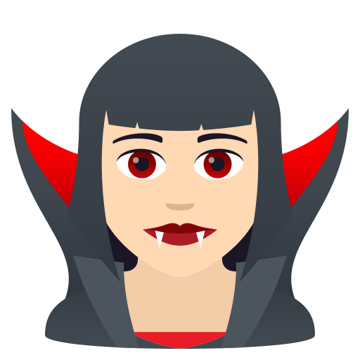 Weiblicher Vampir: Helle Hautfarbe