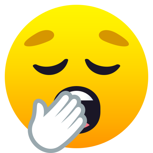 Gähnendes Gesicht