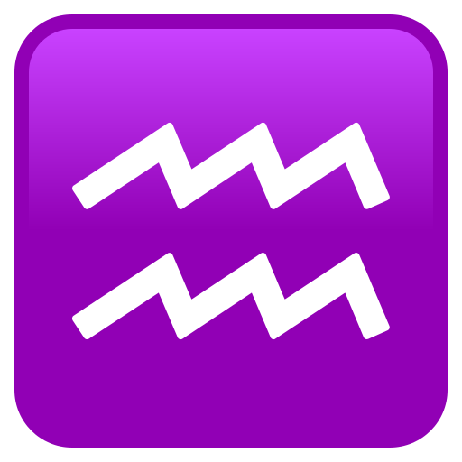 Знак зодиака Водолей для JoyPixels 9.0