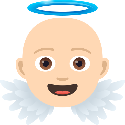 Янголятко: дуже світлий тон шкіри для JoyPixels 9.0