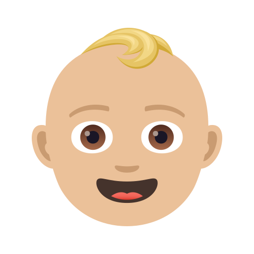 Немовля: світлий тон шкіри для JoyPixels 9.0