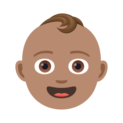 Дитина: середній тон шкіри для JoyPixels 9.0