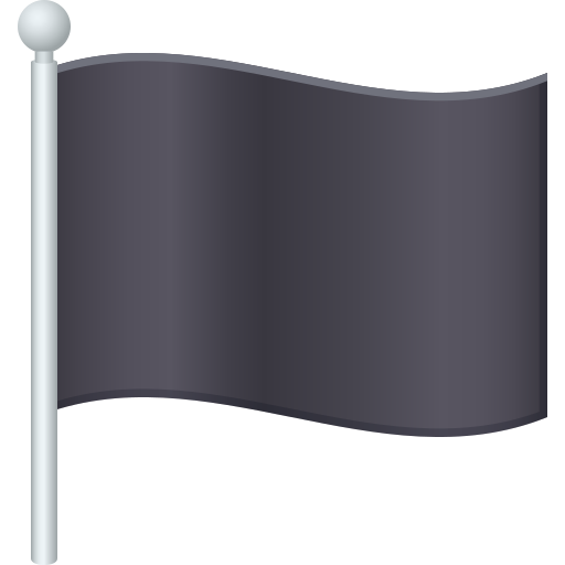 Чорний прапор для JoyPixels 9.0