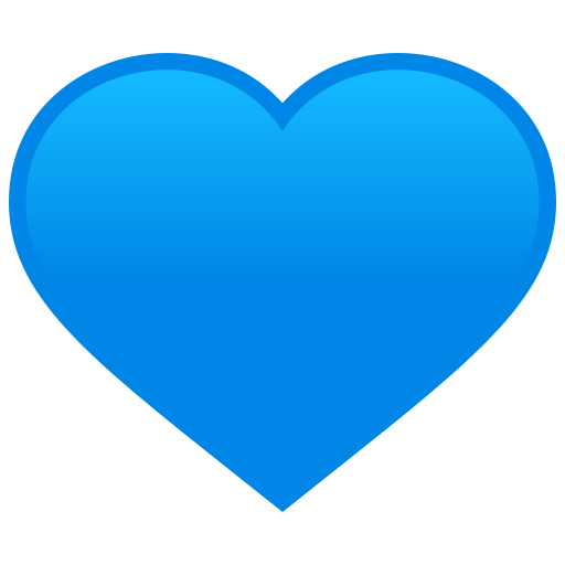 Синє серце для JoyPixels 9.0