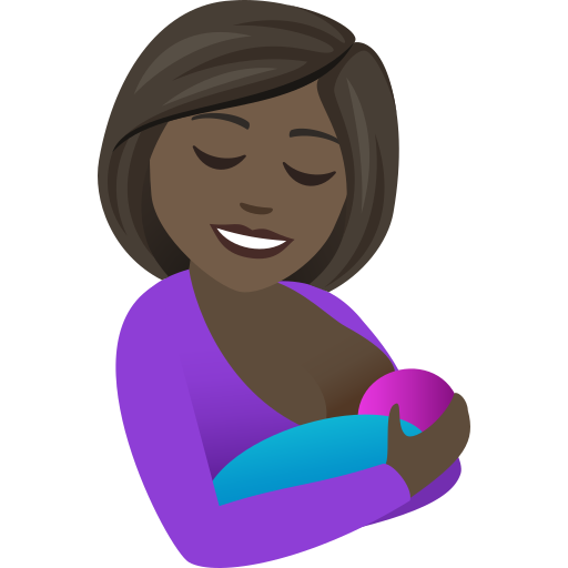 Кормление грудью: очень темный тон кожи для JoyPixels 9.0