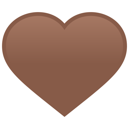 Коричневое сердце для JoyPixels 9.0