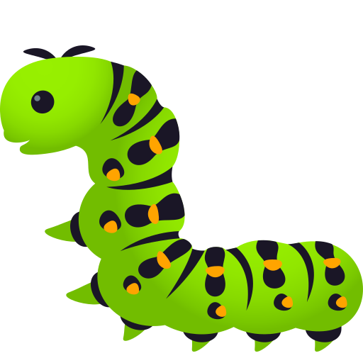 Гусениця для JoyPixels 9.0