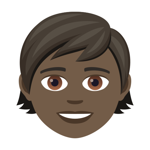 Ребенок: очень темный тон кожи для JoyPixels 9.0