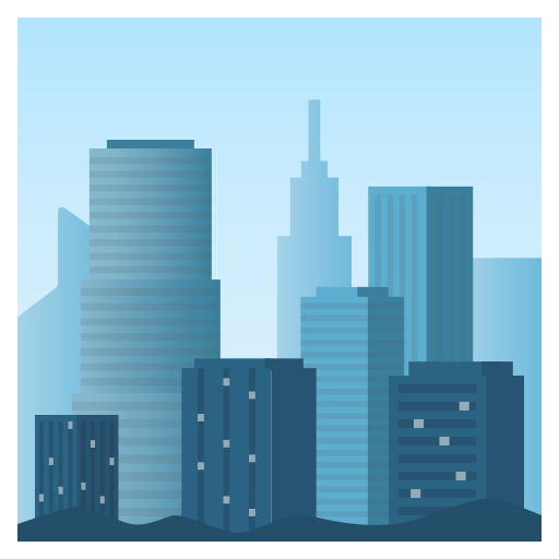 Ночной город для JoyPixels 9.0