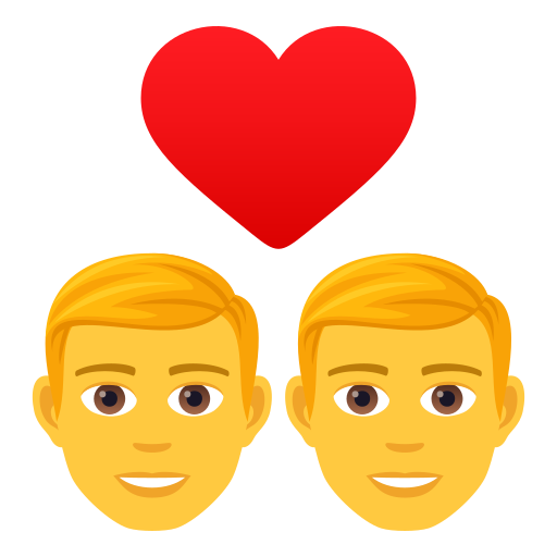 Закохана пара: чоловік чоловік для JoyPixels 9.0