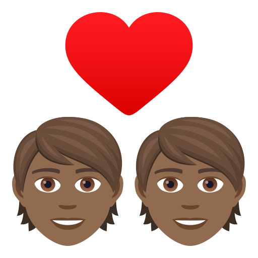 Закохана пара: темний тон шкіри для JoyPixels 9.0