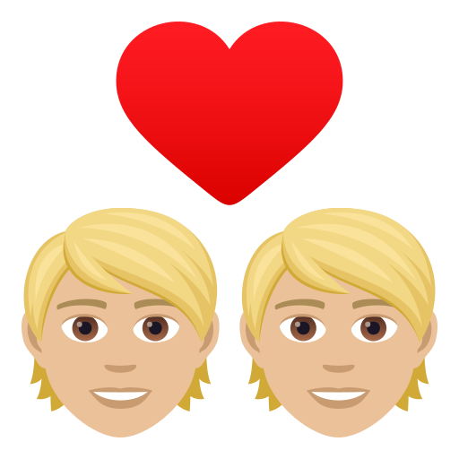 Закохана пара: світлий тон шкіри для JoyPixels 9.0