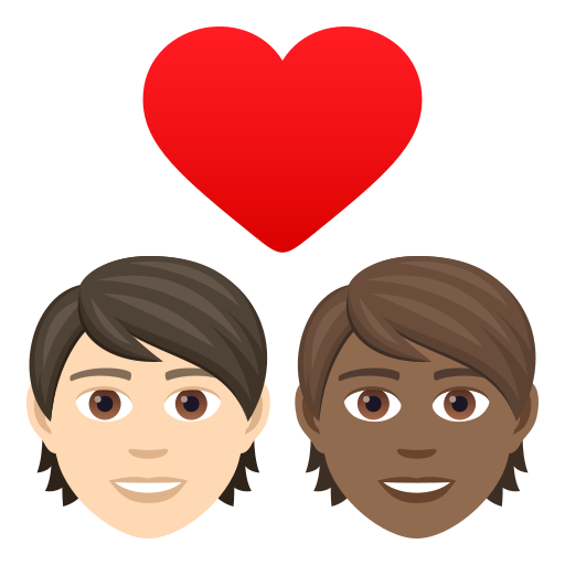 Закохана пара: дорослий дорослий дуже світлий тон шкіри темний тон шкіри для JoyPixels 9.0