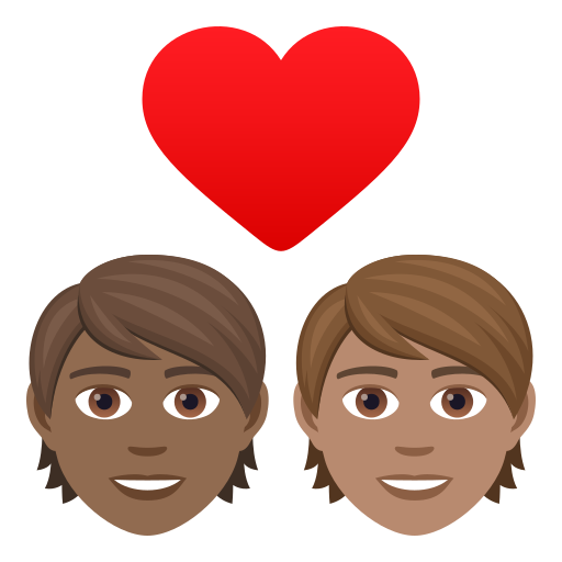 Закохана пара: дорослий дорослий темний тон шкіри середній тон шкіри для JoyPixels 9.0