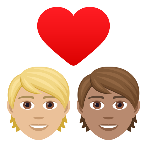 Закохана пара: дорослий дорослий світлий тон шкіри середній тон шкіри для JoyPixels 9.0