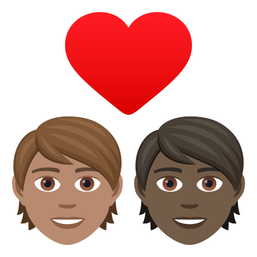 Закохана пара: дорослий дорослий середній тон шкіри дуже темний тон шкіри для JoyPixels 9.0
