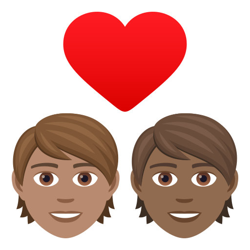 Закохана пара: дорослий дорослий середній тон шкіри темний тон шкіри для JoyPixels 9.0