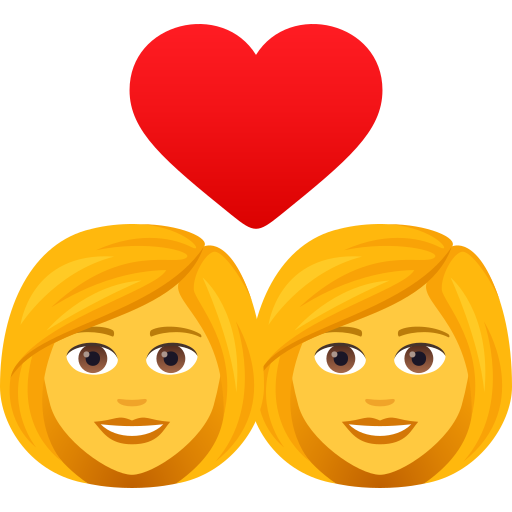 Закохана пара: жінка жінка для JoyPixels 9.0