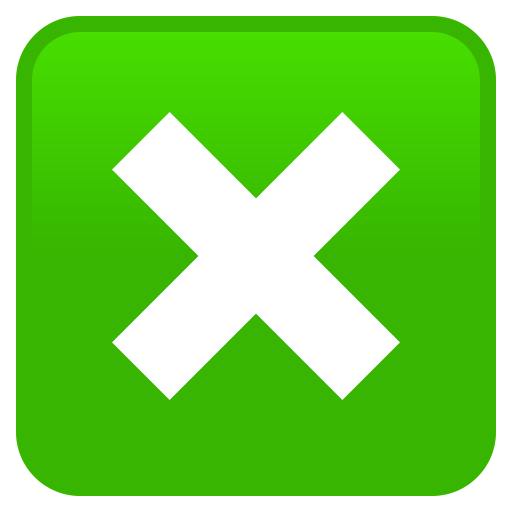 Кнопка з хрестиком для JoyPixels 9.0