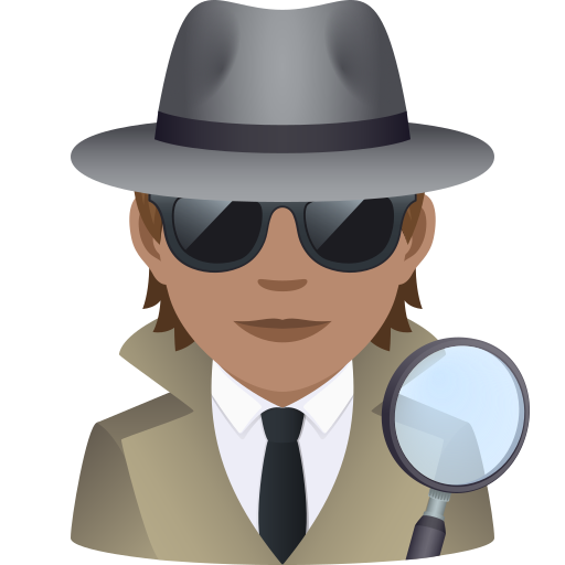 Детектив: середній тон шкіри для JoyPixels 9.0