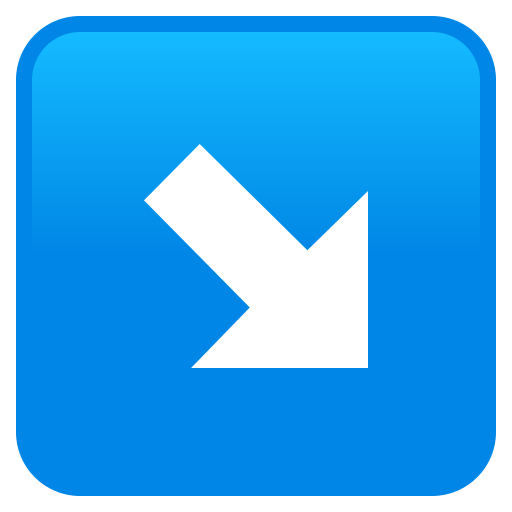 Стрелка вправо-вниз для JoyPixels 9.0