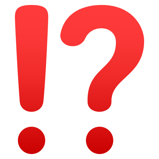 Восклицательный и вопросительный знаки для JoyPixels 9.0