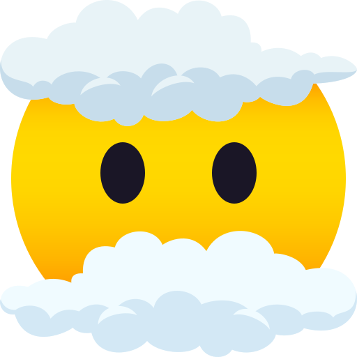 Обличчя в хмарах для JoyPixels 9.0