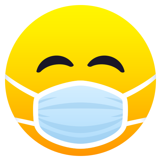 В медицинской маске для JoyPixels 9.0