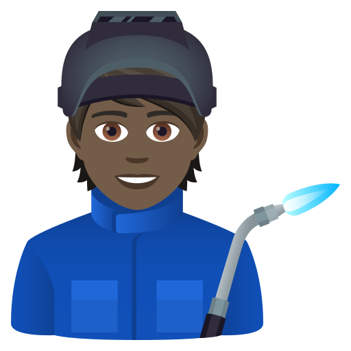 Робочий: дуже темний тон шкіри для JoyPixels 9.0