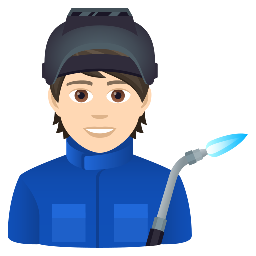 Робочий: дуже світлий тон шкіри для JoyPixels 9.0