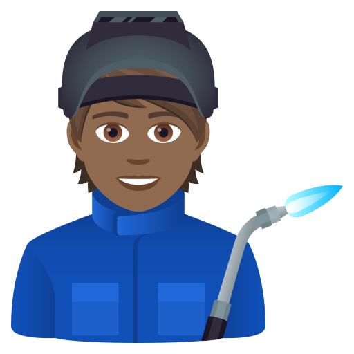 Робочий: темний тон шкіри для JoyPixels 9.0