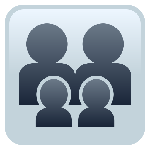 Семья: Взрослый, Взрослый, Ребенок, Ребенок для JoyPixels 9.0