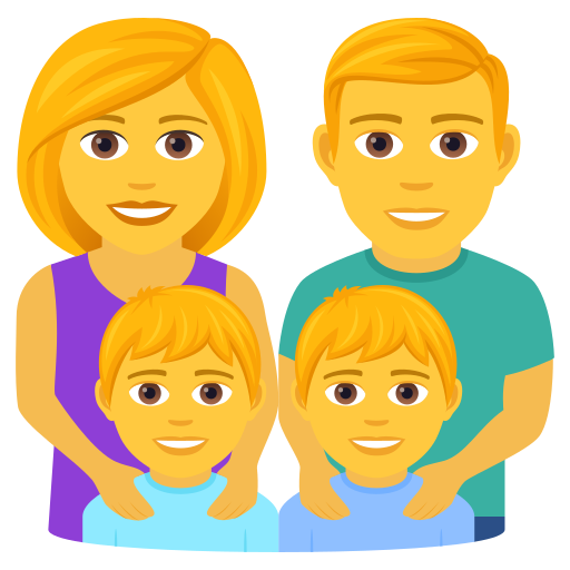 Сім'я: чоловік жінка хлопчик хлопчик для JoyPixels 9.0