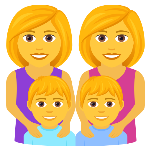 Семья: женщина женщина мальчик мальчик для JoyPixels 9.0