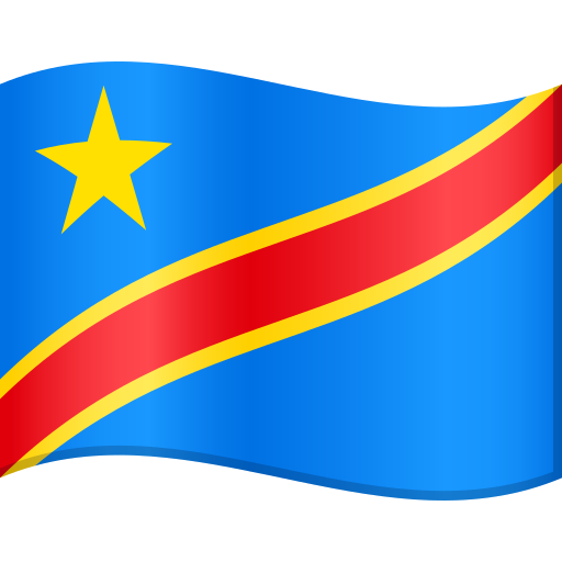 Флаг: Конго - Киншаса для JoyPixels 9.0