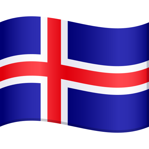 Флаг: Исландия для JoyPixels 9.0