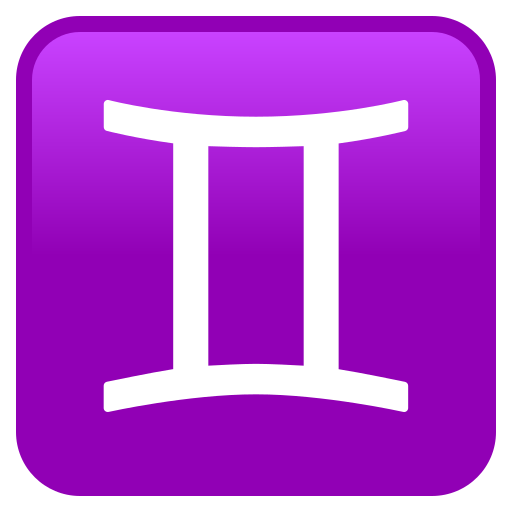 Знак зодиака Близнецы для JoyPixels 9.0