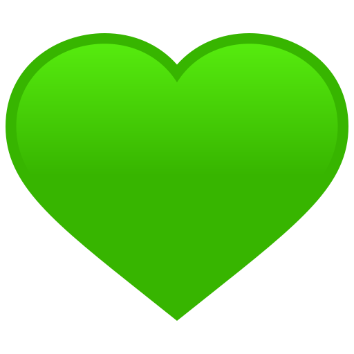 Зелене серце для JoyPixels 9.0