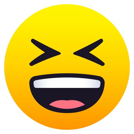 Смеется с прищуренными глазами для JoyPixels 9.0