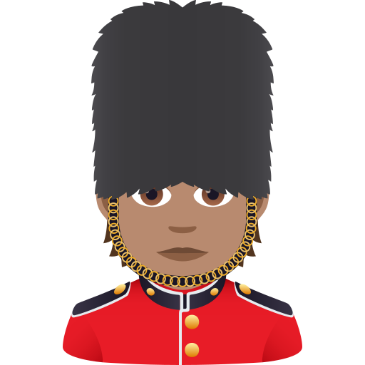 Гвардеец: средний тон кожи для JoyPixels 9.0