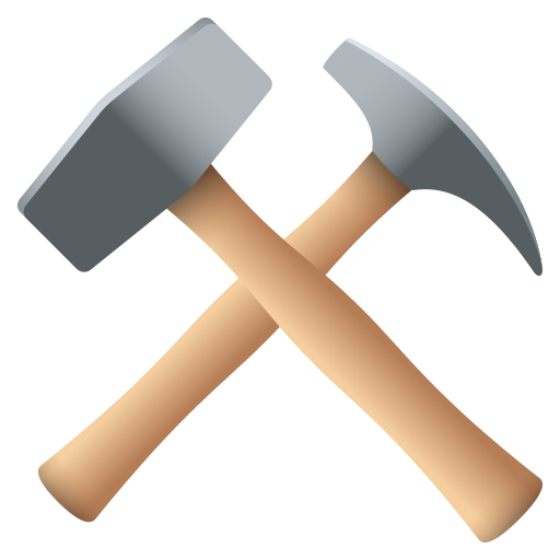 Кірка і молот для JoyPixels 9.0