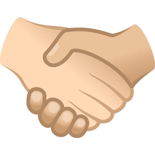 Рукостискання: дуже світлий тон шкіри світлий тон шкіри для JoyPixels 9.0