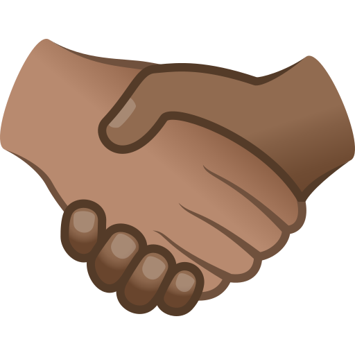 Рукостискання: середній тон шкіри темний тон шкіри для JoyPixels 9.0