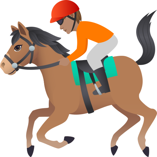 Скачки: середній тон шкіри для JoyPixels 9.0