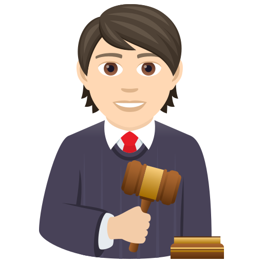 Судья: очень светлый тон кожи для JoyPixels 9.0