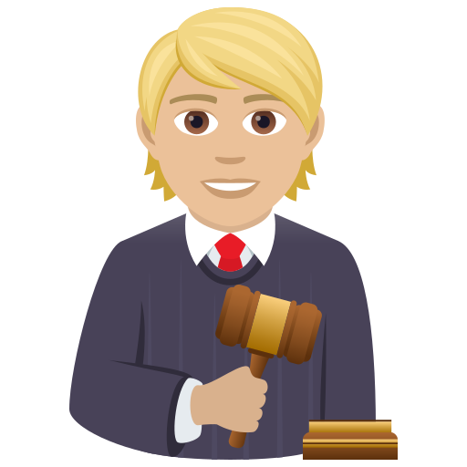 Суддя: світлий тон шкіри для JoyPixels 9.0